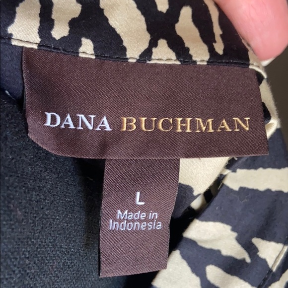 Dana Buchman Button down blazer like blouse - Picture 5 of 5